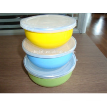 3 sets colorful decals enamel ice bowl & enamel cookware